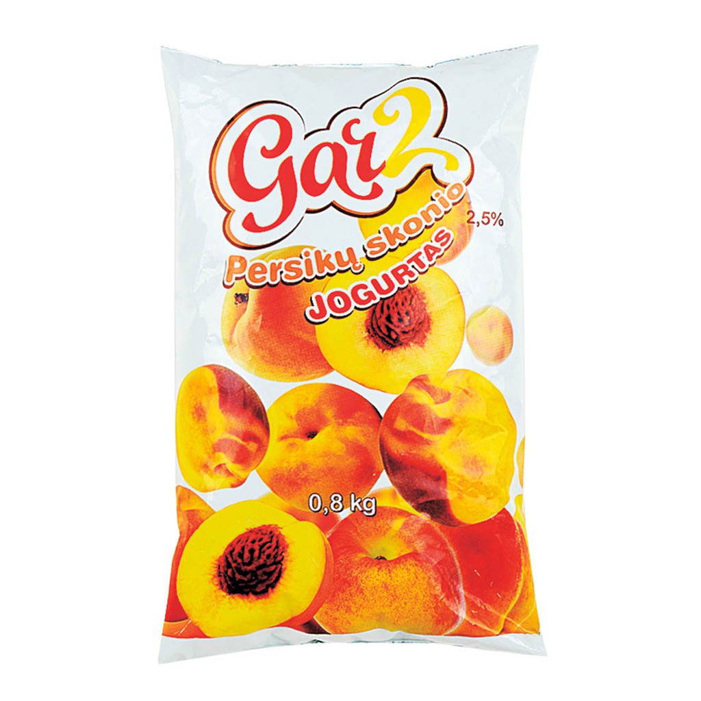 Jogurtas geriamas GAR2  persikų sk. 2,5% 800g RVN