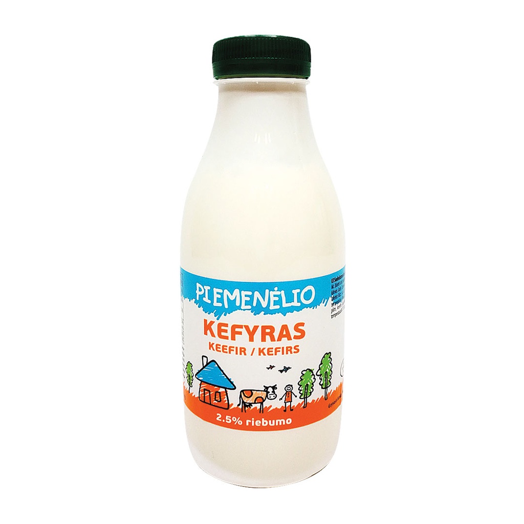 Kefyras PIEMENĖLIO 0,5kg 2,5% butelis RVN