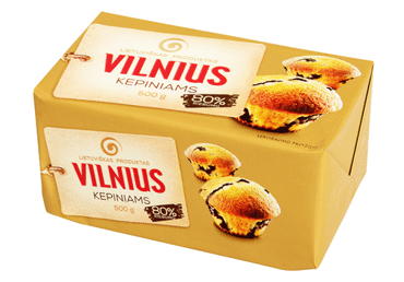 Margarinas VILNIUS 80%  500g VMG
