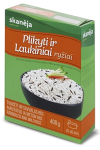 Ryžiai SKANĖJA plikyti ir laukiniai 400g