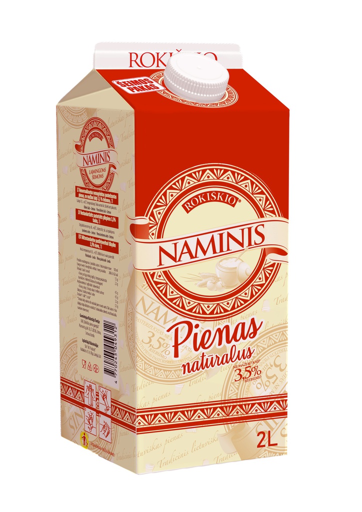 Pienas 2,5% "PROF" 2L
