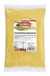 Kukurūzų kruopos HAPPY FAMILY 800 g