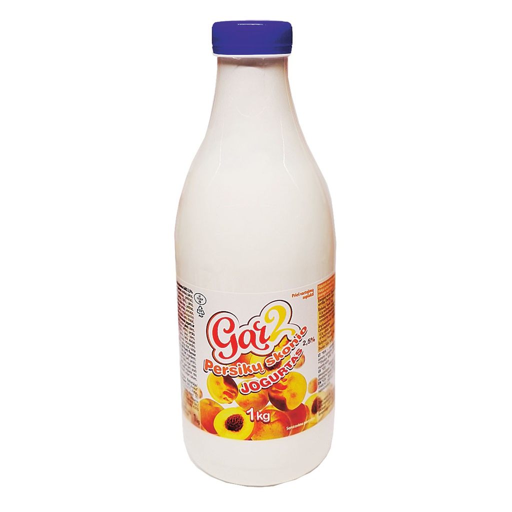 Geriamas jog. GAR2 persikų sk. 2,5% rieb. but. 1kg RVN